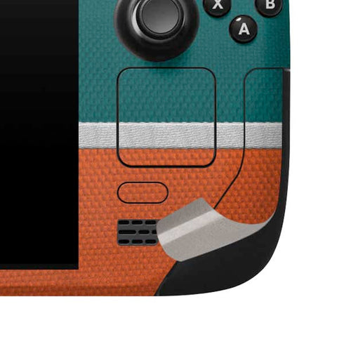 NFL Miami Dolphins Vintage Steam Deck Handheld Gaming Computer Skin